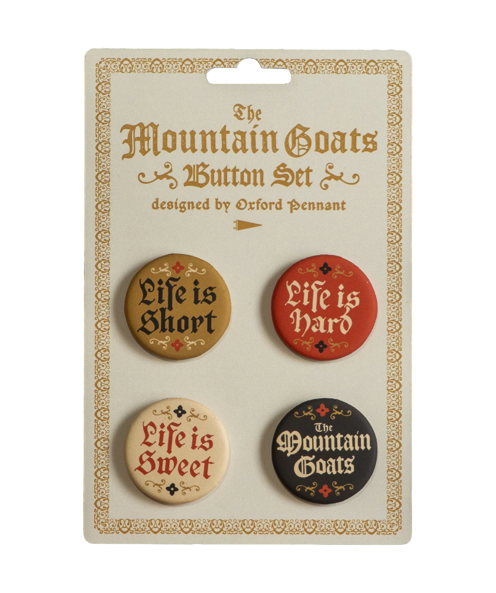 Button Pack | The Mountain Goats x Oxford Pennant