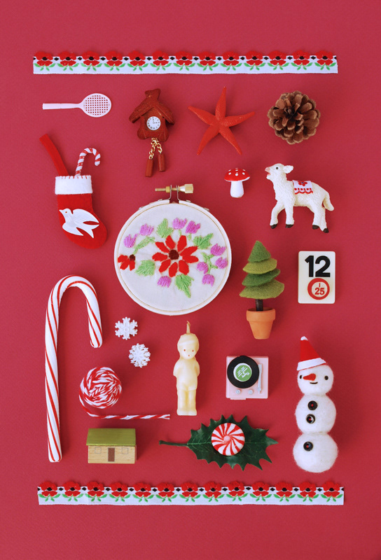 Hine Mizushima - Holiday Miniature Collage
