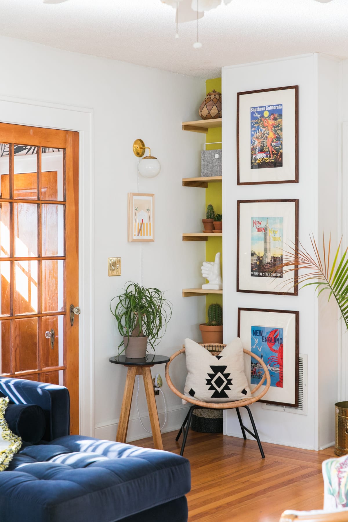 Boho Mod Glam Entryway