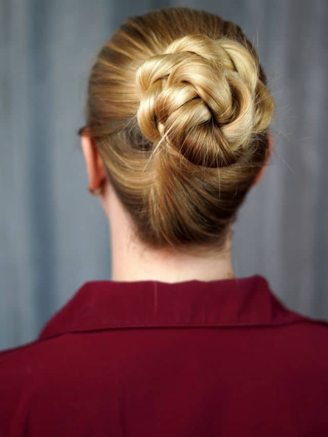15-Minute Rope Twist Bun Hairstyle