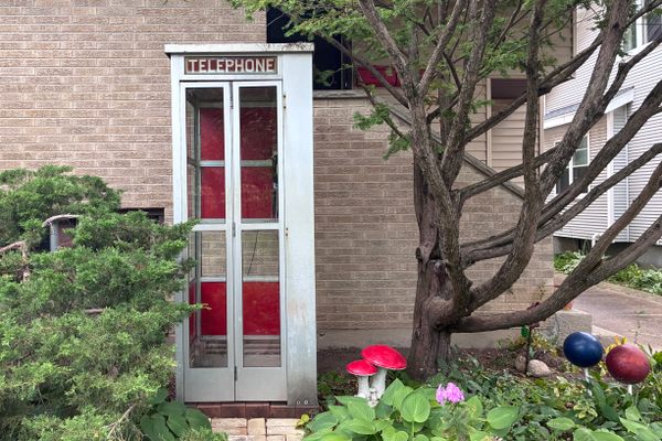 The Nick Weerts Memorial Phone Booth in Madison
