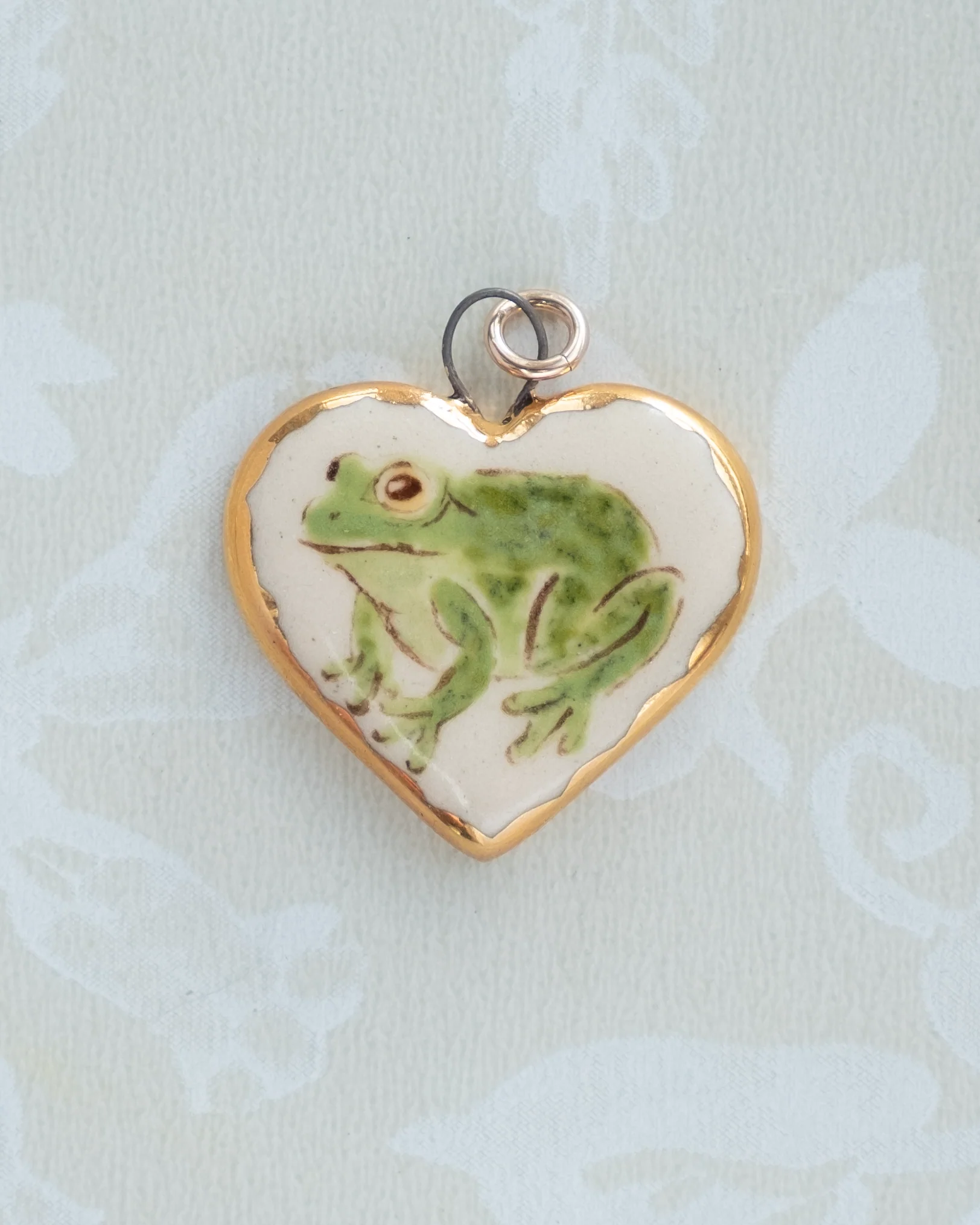 Frog Heart Charm